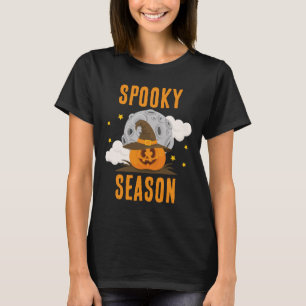 T-shirt Saison éffrayante Mare Orange Citrouille Halloween