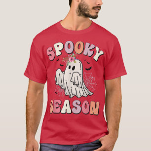 T-shirt Saison éffrayante Octobre Halloween Ghost Citation