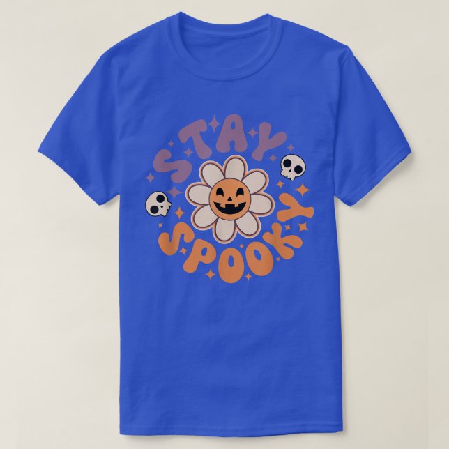 T-shirt Saison Éffrayante rétro Déplaisante Fleur Éffrayan (Design devant)