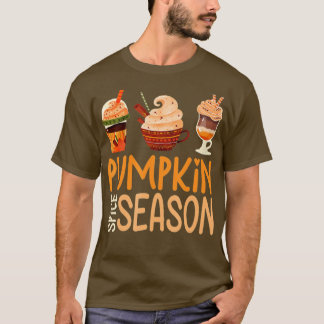 T-shirt Saison épice citrouille automne automne automne mo