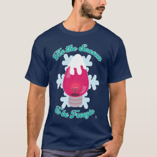 T-shirt Saison pour l'Humour de Noël Freezin Slogan