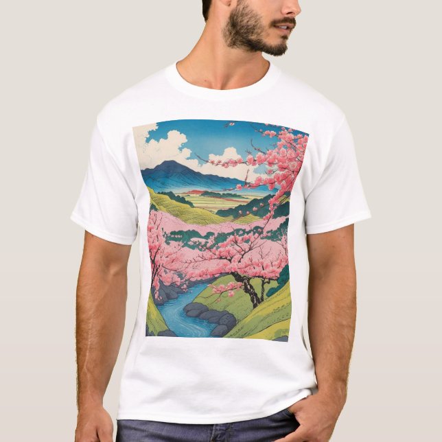 T-shirt Saison printemps japonaise (Devant)