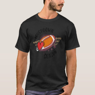 T-shirt Saison Touchdown Football Retour À L'École Pour Ga