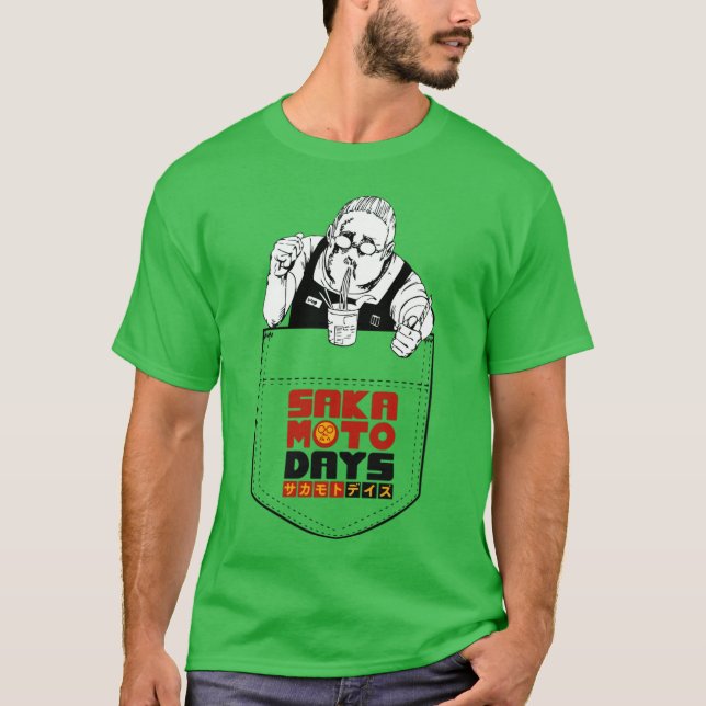 T-shirt Sakamoto days pocket (Devant)