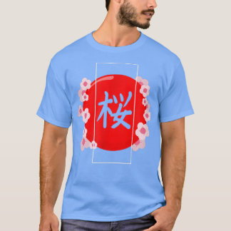 T-shirt Sakura Cherry Blossom Kanji 1109
