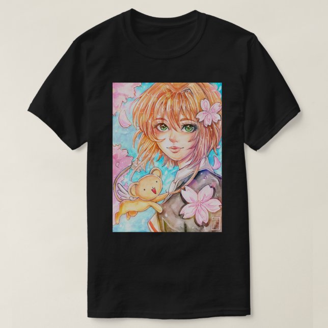 T-shirt Sakura et Kero (Design devant)