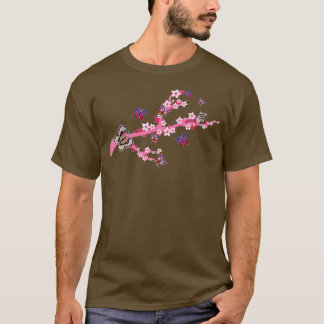 T-shirt Sakura Tree Cerise Fleur Nature Insecte Belle