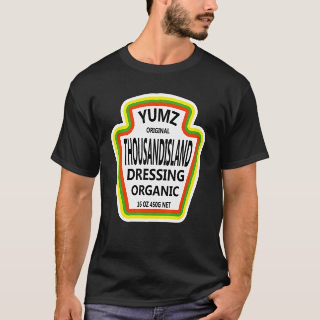 T-shirt Salade de dégustation sur l'île Mille coût d'Hallo (Devant)