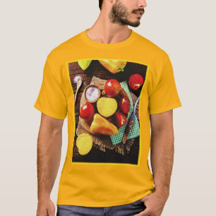 T-shirt "Salade de légumes maison" Photo mignonne. Command