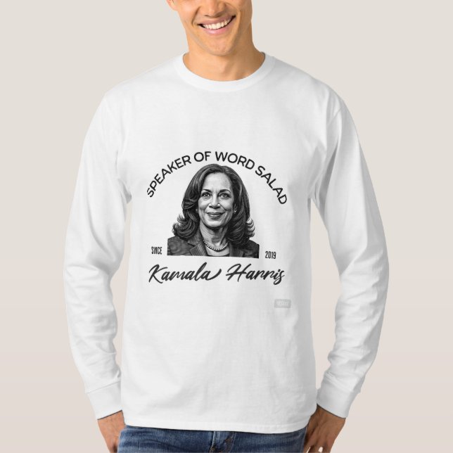 T-shirt salade de mot Kamala Harris pour hommes (Devant)