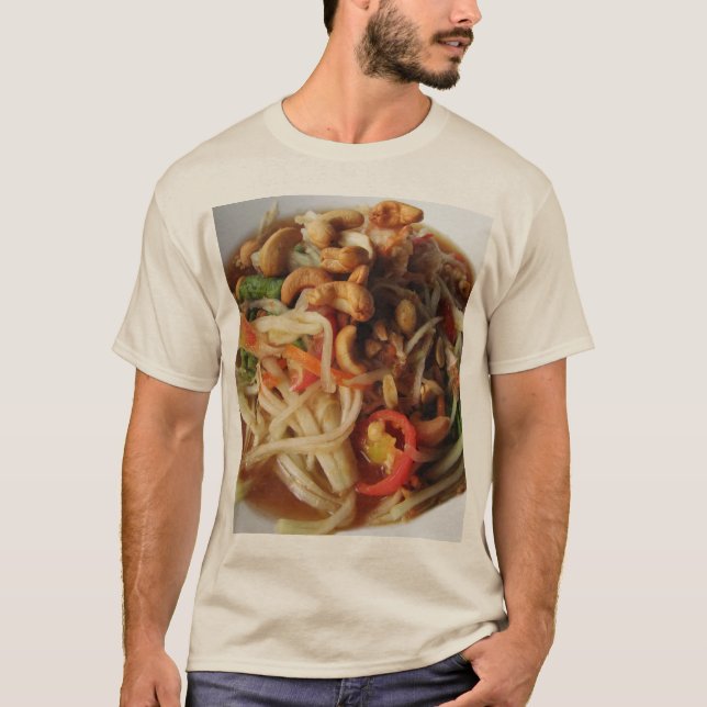 T-shirt Salade de Papaya épicée Ayutthaya [Som Tam] avec C (Devant)