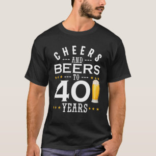 T-shirt Salades Et Bières À 40 Ans Boire Anniversaire Gif