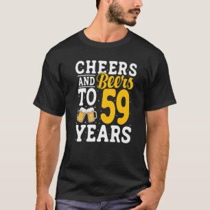 T-shirt Salades et bières à 59 ans Bière Boire 59 année