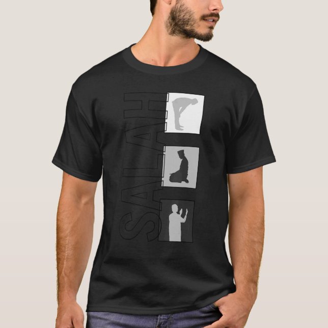 T-shirt Salah Musulman prier arabe prière islamique Ramada (Devant)