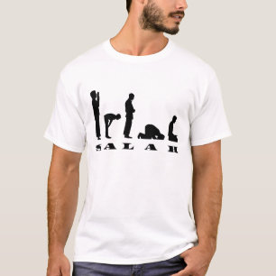 T-shirt Salah Prière Silhouette Design