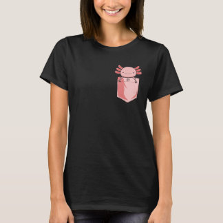 T-shirt Salamandre Amphibien Axolotl en poche