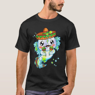 T-shirt Salamandre mexicaine Funny Axolotl Mexique Hommes
