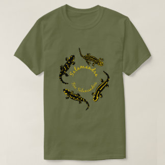T-shirt Salamandres de feu dans un anneau (logo coloré)