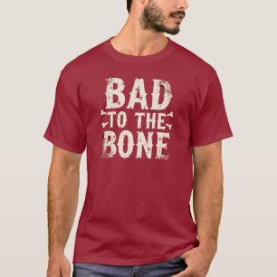 T-shirt Sale Mauvais jusqu'à l'Os Squelette drôle d'Hall