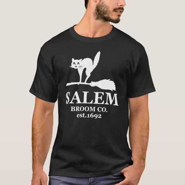 T-shirt salem broom co est 1692 (Devant)