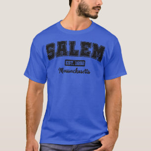 T-shirt Salem Massachusetts 1692 noir