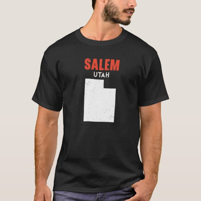 T-shirt Salem Utah USA State America Travel Utahan (Devant)