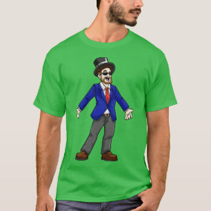 T-shirt Salle avec lunettes de soleil veste et cylindre