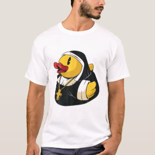 T-shirt Salle de bain, Monastère Nun Humour Christian Rubb