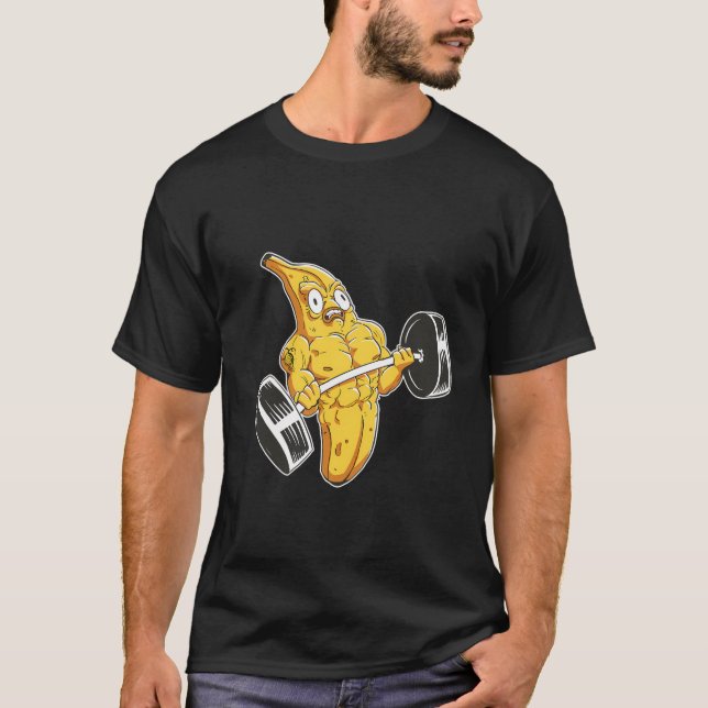 T-shirt Salle De Fitness Exercice Banana Lifting Entraînem (Devant)
