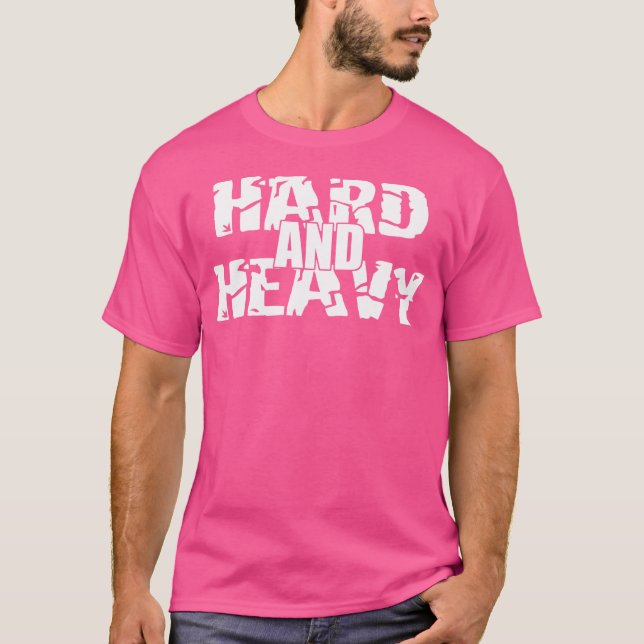 T-shirt Salle De Fitness Mens Dur Et Lourd Bodybuildi (Devant)