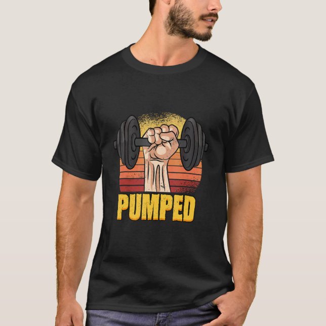 T-shirt Salle De Fitness Pompé (Devant)