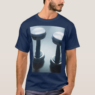 T-shirt Salle de gym de Dumbbell poids métal du centre de 