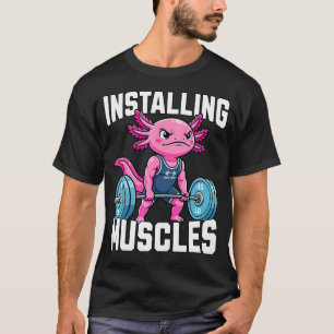 T-shirt Salle de musculation Axolotl Installation de muscl
