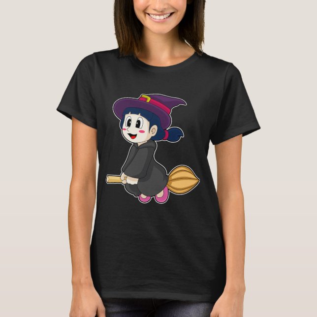 T-shirt Salle de sorcière de Fille Halloween (Devant)