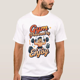 T-shirt Salle de sport alimentée par Enjoy - Dessin animé