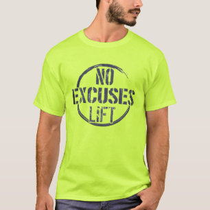 T-shirt Salle de sport Fitness Motivation pas d'excuses so