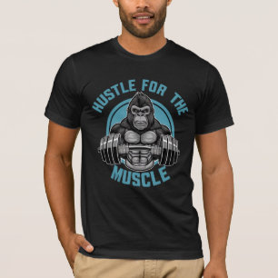 T-shirt Salle de sport Fitness musculation Hustle pour le
