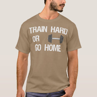 T-shirt Salle de sport fitness Train hard