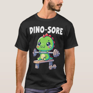 T-shirt Salle de sport pour dinosaures Fitness Musculation
