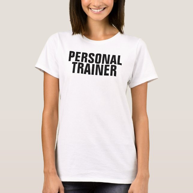 T-shirt Salle de sport pour femmes modèle Entraîneur perso (Devant)
