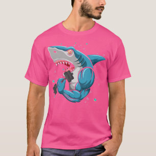 T-shirt Salle de sport Shark Powerlifting Haltérophilie Cu