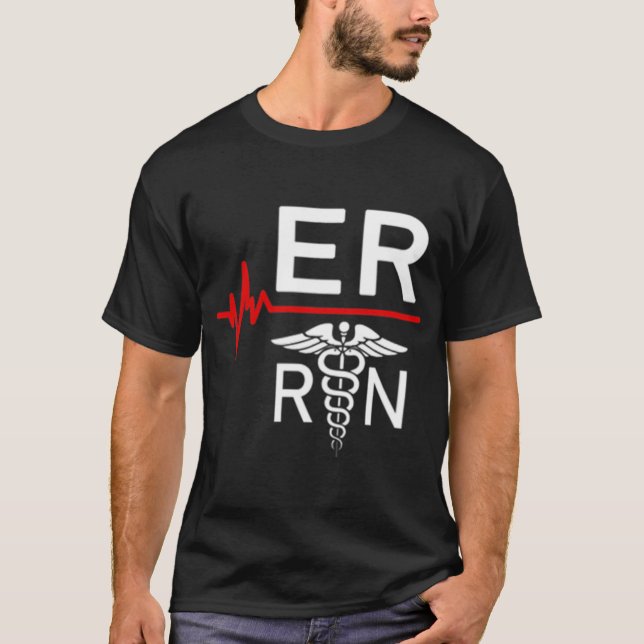 T-shirt Salle d'urgence Infirmière inscrite Cadeau D'urgen (Devant)