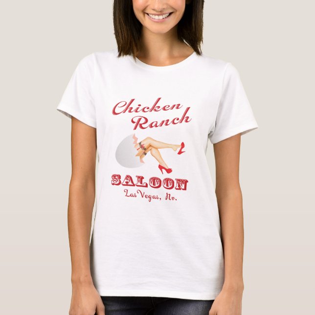 T-shirt Salle Las Vegas de ranch de poulet (Devant)