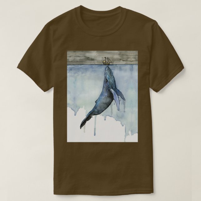 T-shirt Salon des baleines et des bateaux (Design devant)