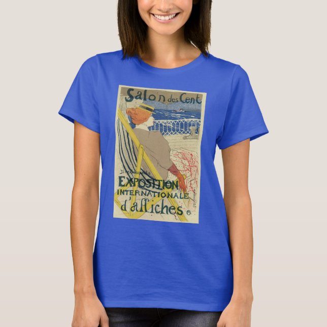 T-shirt Salon des Cents de Toulouse Lautrec, Art Nouveau (Devant)