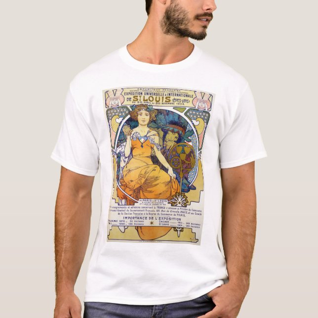 T-shirt Salon Saint-Louis, Mucha (Devant)