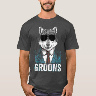 T-shirt Salons Wolfpack Bachelor Party Groomsmen Mariage T