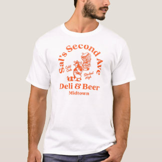 T-shirt "Sal's Second Ave Deli & Beer" Cool NYC Deli Art