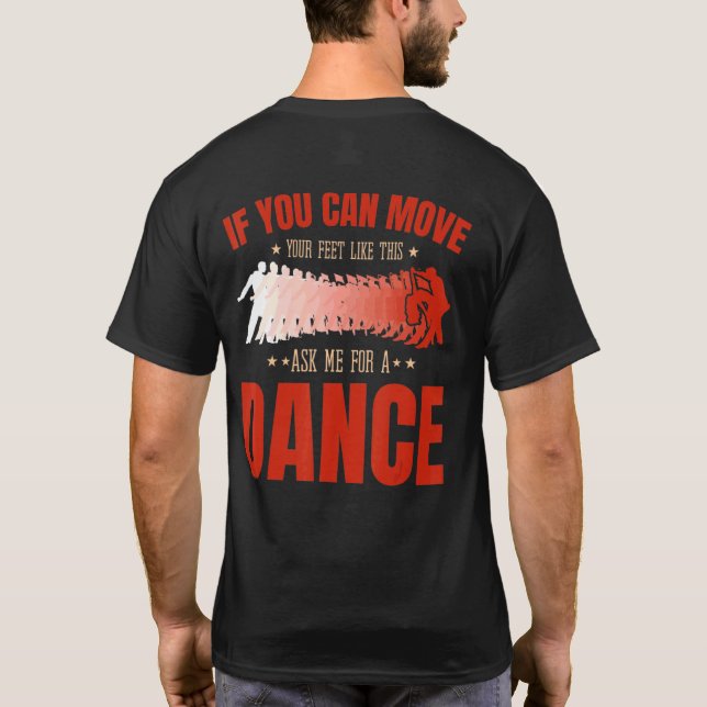 T-shirt Salsa Bachata Kizomba bouger les pieds pour un lat (Dos)