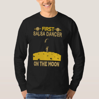 T-shirt Salsa Dancer On The Moon